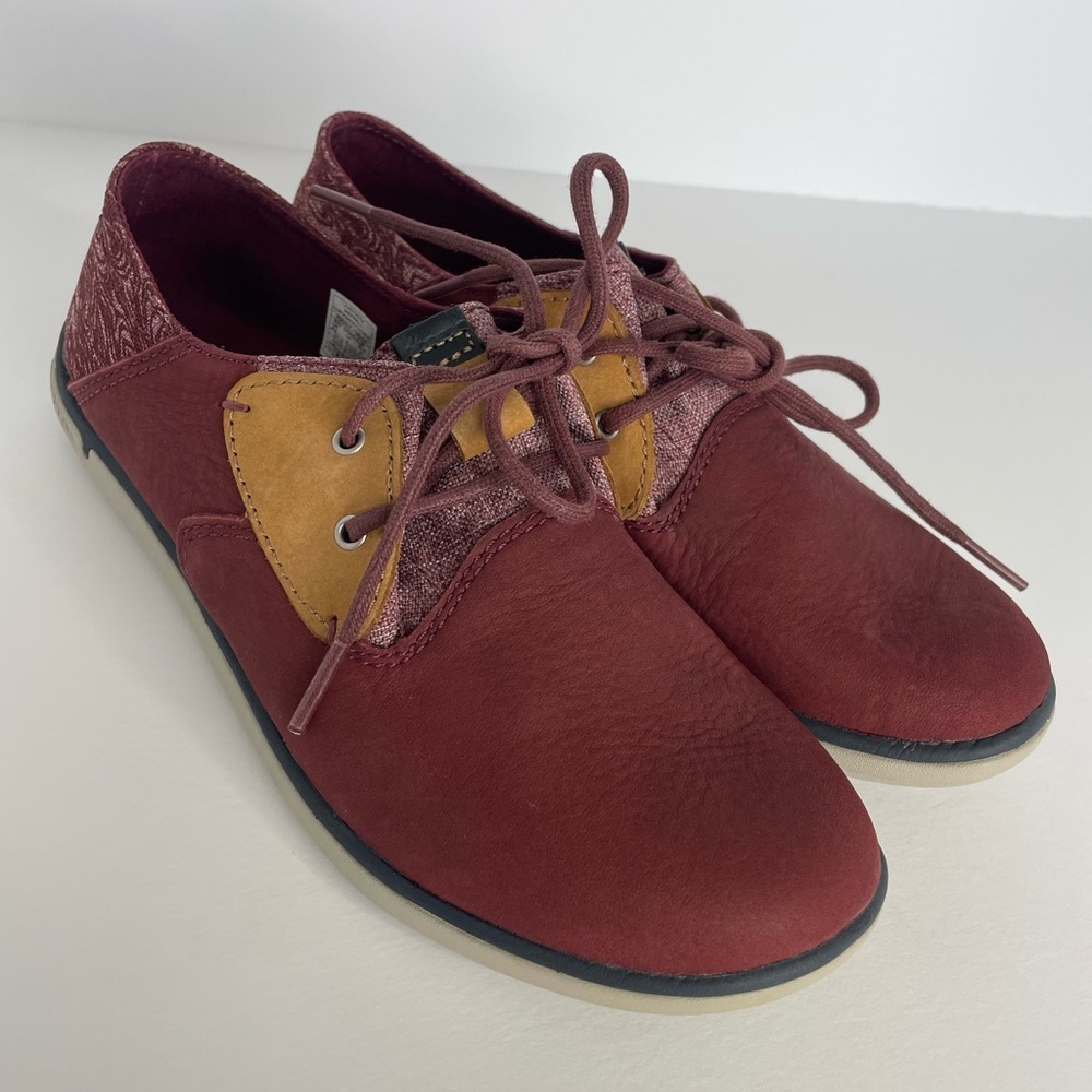 Merrell Women’s Duskair Lace Up Andorra Burgundy Leather/Canvas Shoes Sz. 6.5